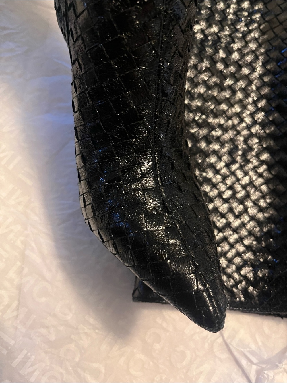 INC Black Woven Pointed-Toe Knee Boots - Picture 4 of 6